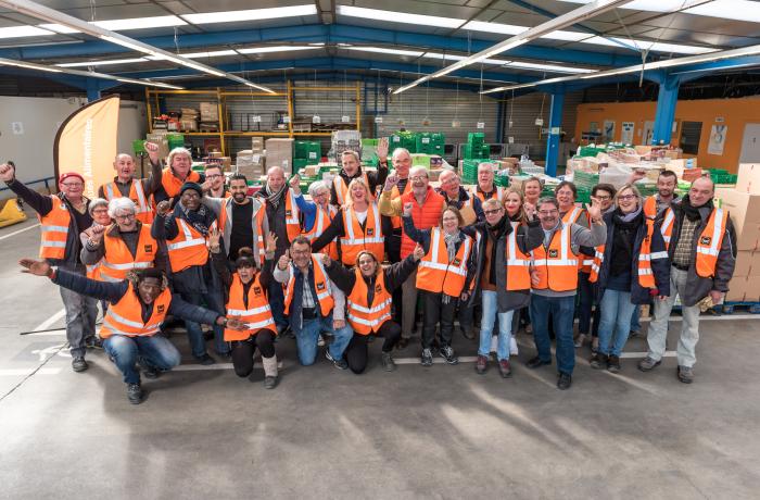 Les bénévoles vous accueillent avec le sourire à la Banque Alimentaire de Rouen